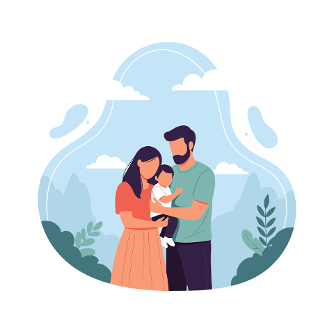 young-family-illustration-10079983