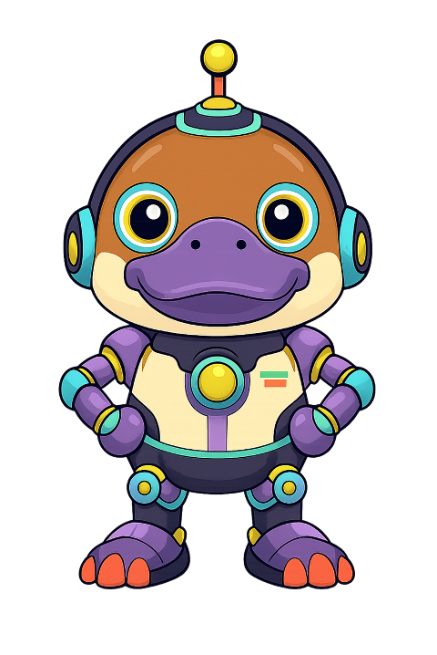 robot-platypus-mascot-character-10305081