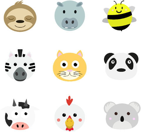 animals-farm-cat-sloth-hippo-bee-7155169