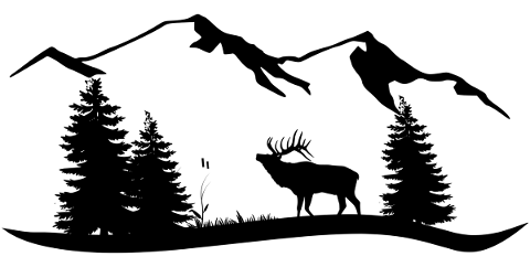 moose-mountains-forest-silhouette-4744164