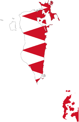 bahrain-flag-map-borders-country-5323220