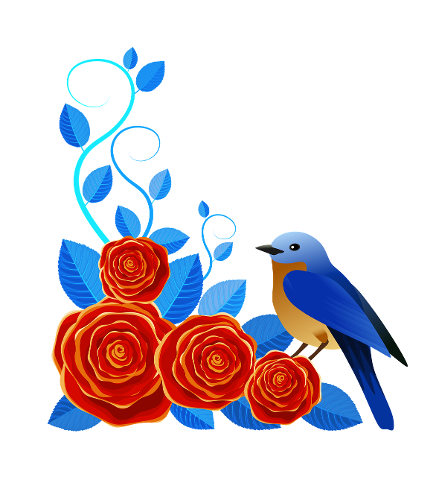flowers-illustration-roses-bird-4385416