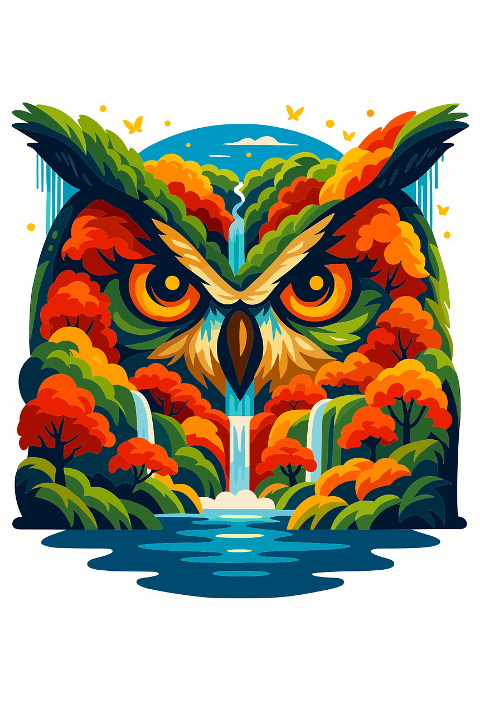 owl-forest-autumn-waterfall-10212064