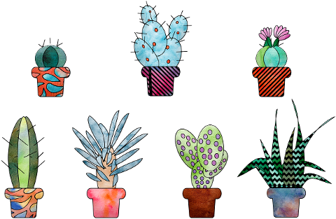 watercolor-cactus-cactus-in-pot-4312532