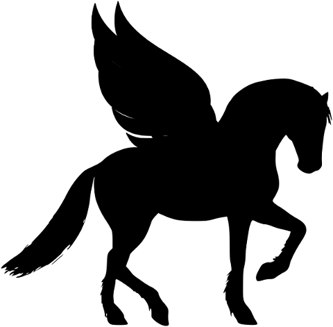 horse-silhouette-pegasus-animal-4723138