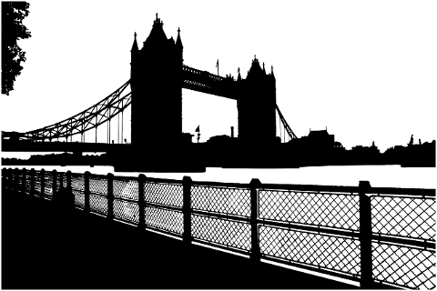 london-bridge-landscape-silhouette-4527051