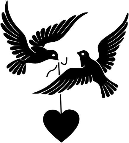 pigeon-heart-silhouette-wing-love-4768780