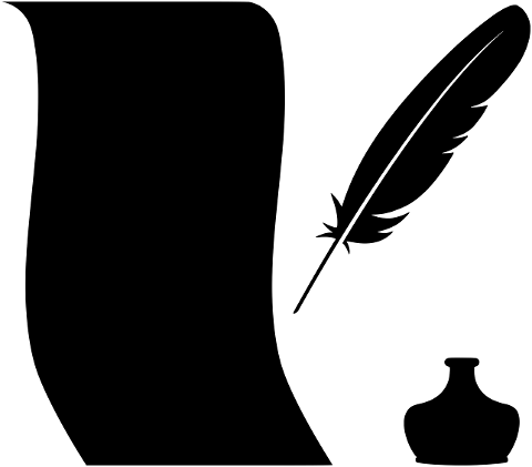 inkwell-feather-quill-silhouette-4571563