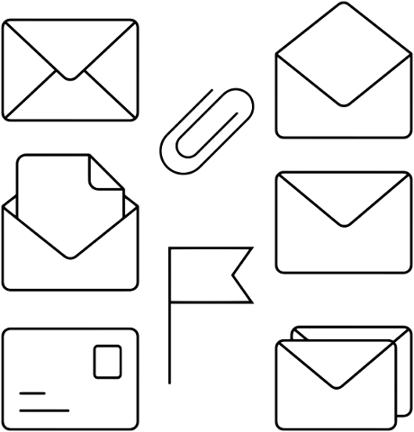 office-line-art-envelopes-mail-icons-4906367