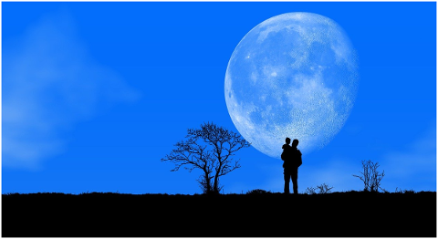 night-moon-sky-blue-nature-father-4999290