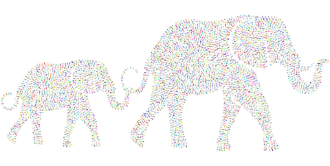 elephant-animal-family-abstract-5156324