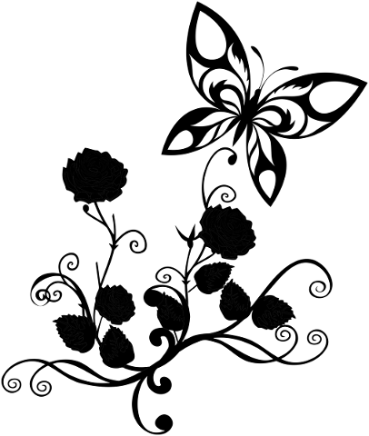 butterfly-flower-silhouette-tattoo-4752492