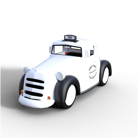 taxi-white-toy-background-4942439