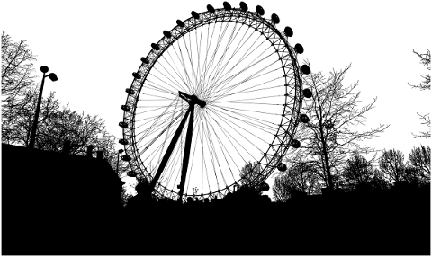 london-eye-ferris-wheel-silhouette-4847554