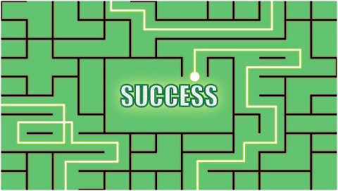 success-path-maze-concept-green-4464453