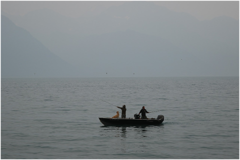 haze-boat-fishing-horizon-4573483
