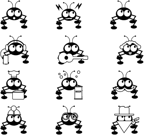 bugs-characters-silhouette-cute-5815887