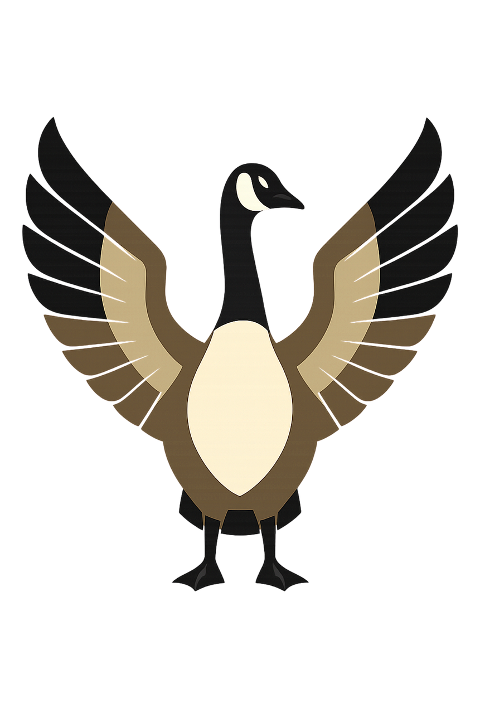 canada-goose-bird-mascot-open-wings-10311867