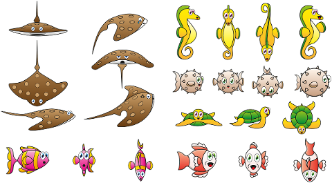 caricature-fish-animal-seahorse-4446203