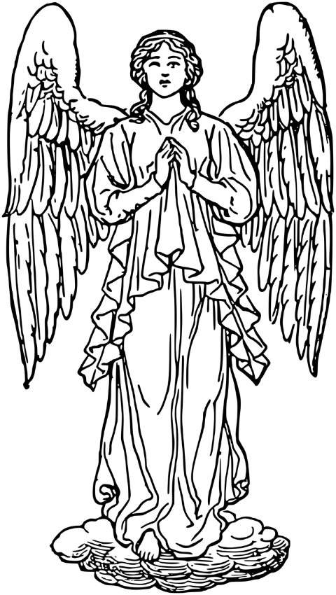 angel-line-art-god-belief-faith-8095384
