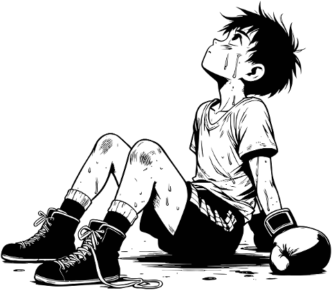 ai-generated-boxer-boy-tears-sweat-9380973
