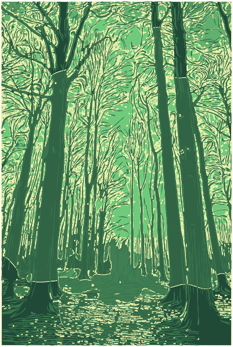 trees-nature-forest-woods-drawing-7069374