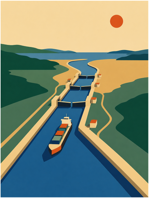 cargo-ship-canal-geometric-10263745