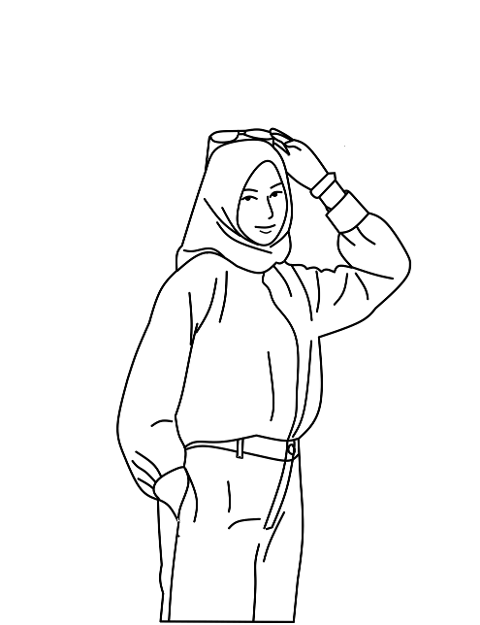 woman-hijab-line-art-drawing-6836532
