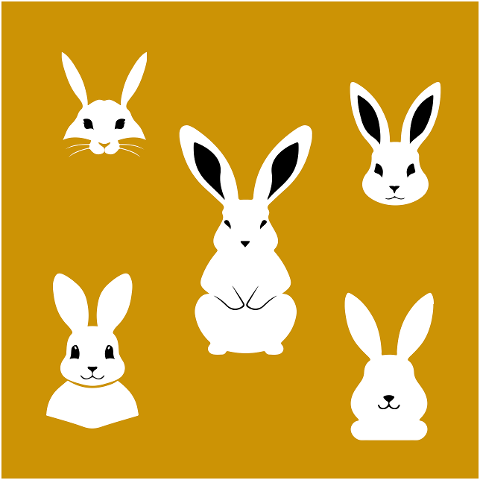 rabbit-hare-silhouette-sign-logo-7829706