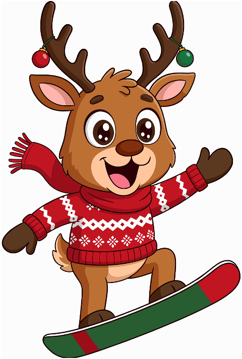 cute-reindeer-snowboarding-10015728