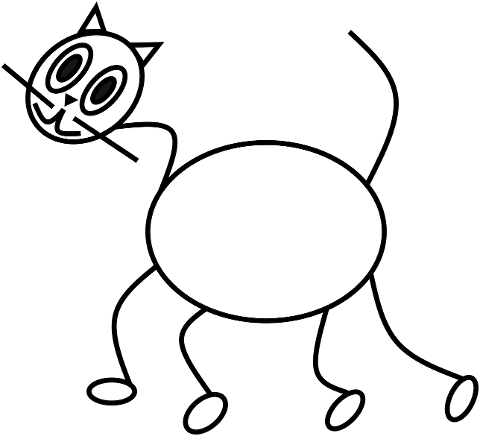 cat-cartoon-car-line-art-doodle-7308595